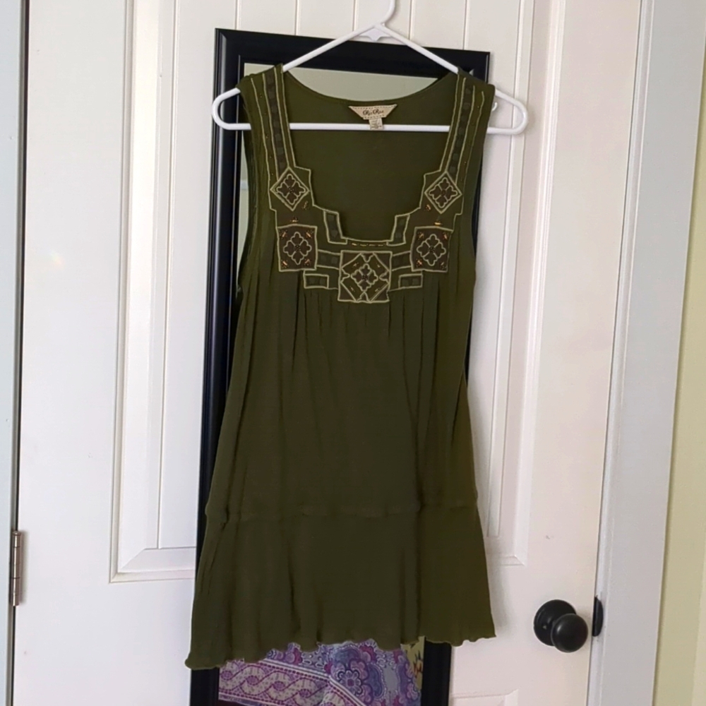 Ric Rac Embroidered Top